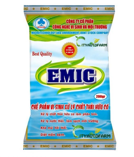 Chế phẩm vi sinh EMIC dùng để xử lý phân và rác thải